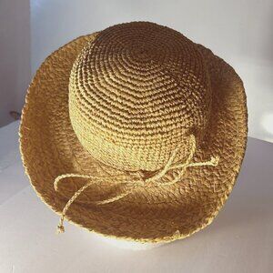 Scala Collection Boater Straw Hat Vacation Resort Vacation Beach Boho Cottage